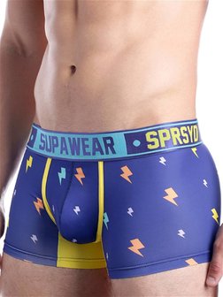 Supawear Sprint Thunda trunk Underwear Blue Lightning