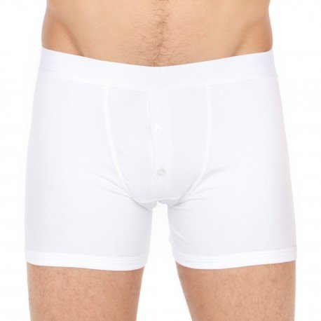 Boxer Classic with buttons - white
