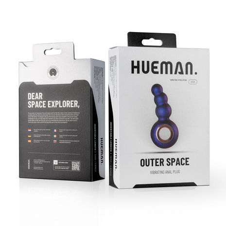 Hueman - Outer Space Vibrerende Buttplug
